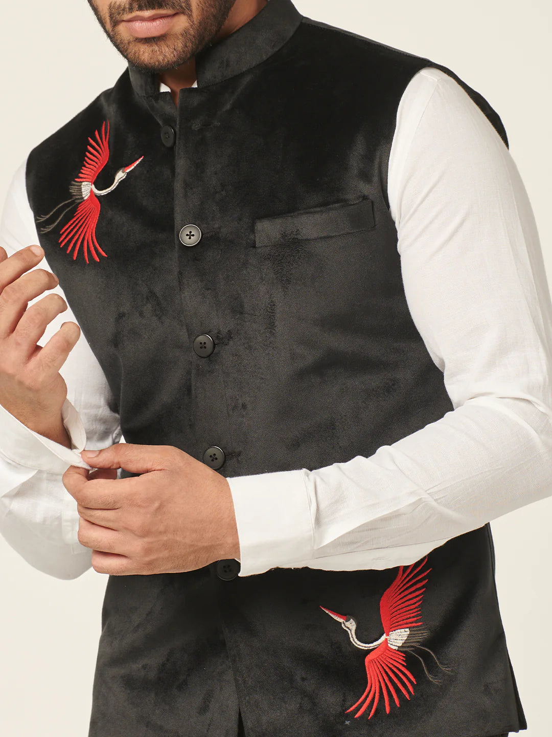 Nehru Jacket With Handwork