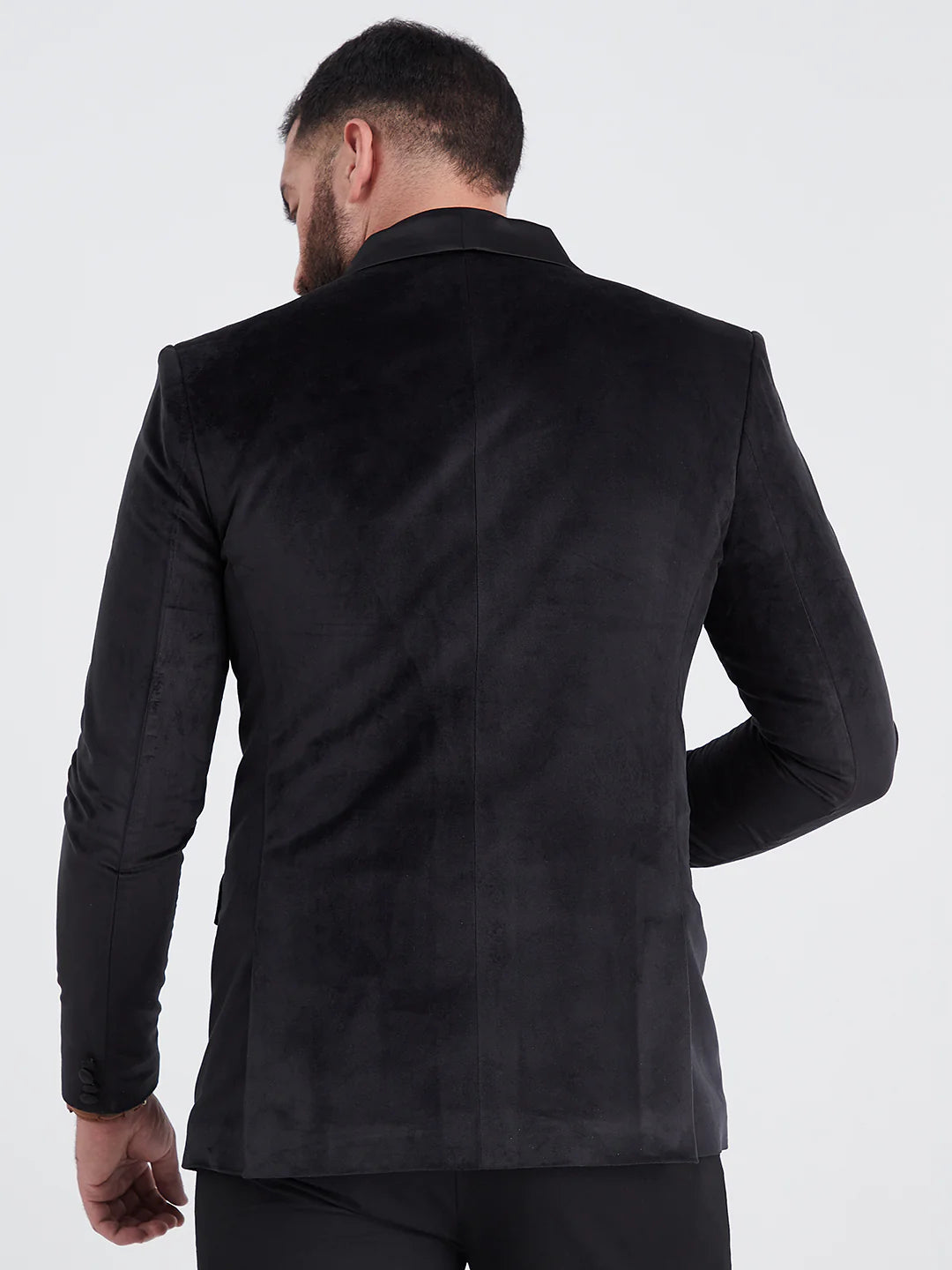 Black Velvet Tuxedo Suit