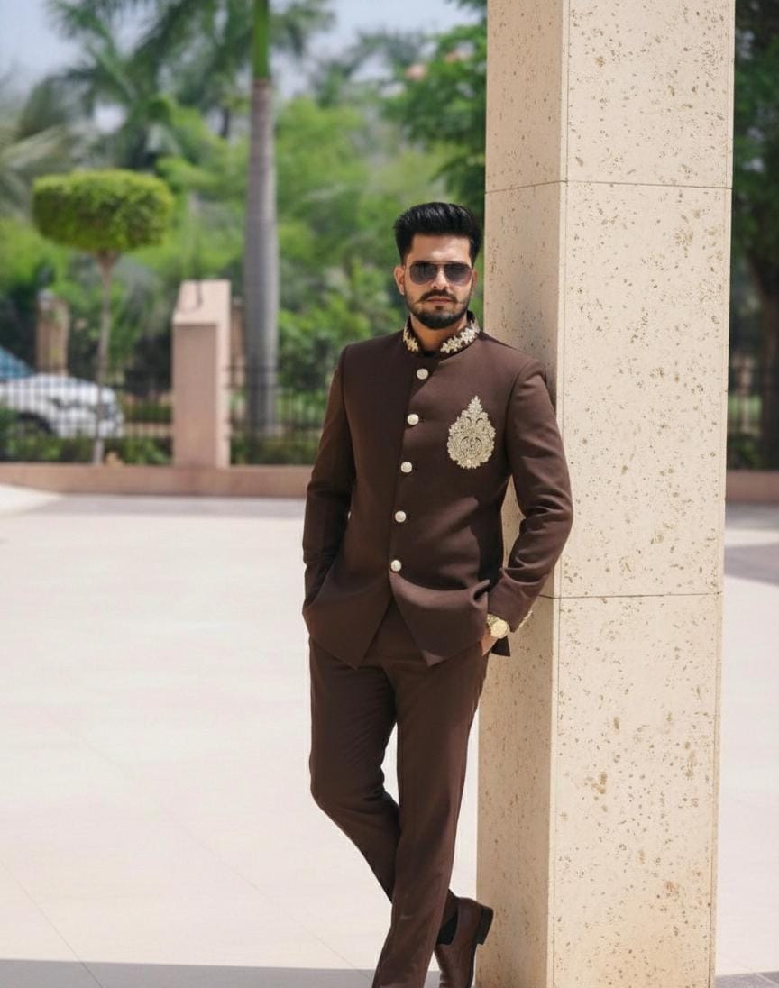 Bandhgala Suit With Handwork