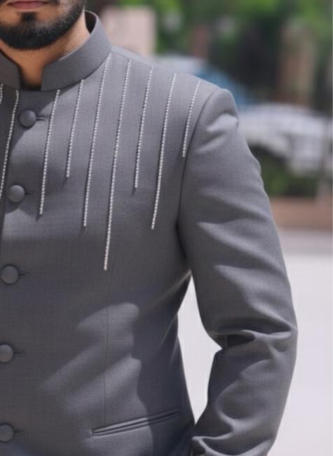 Bandhgala Suit With Handwork