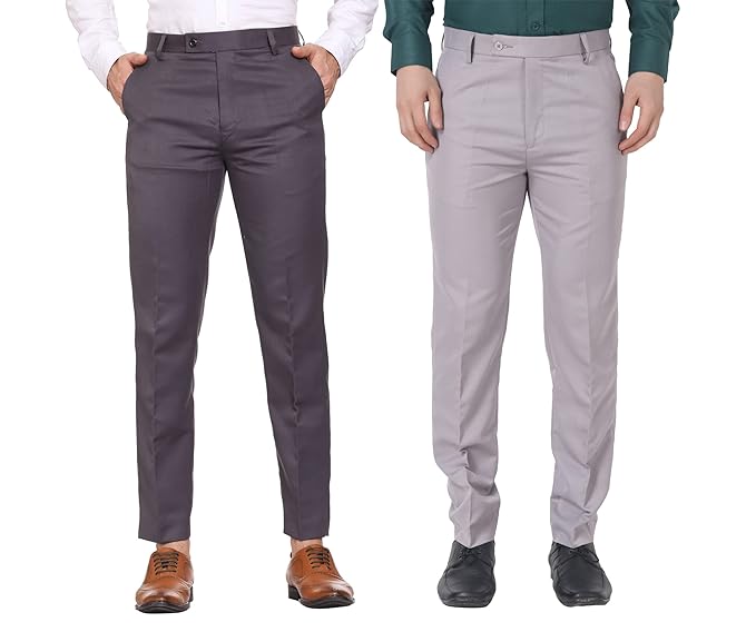 Light Grey & Dark Grey Formal Pant Combo
