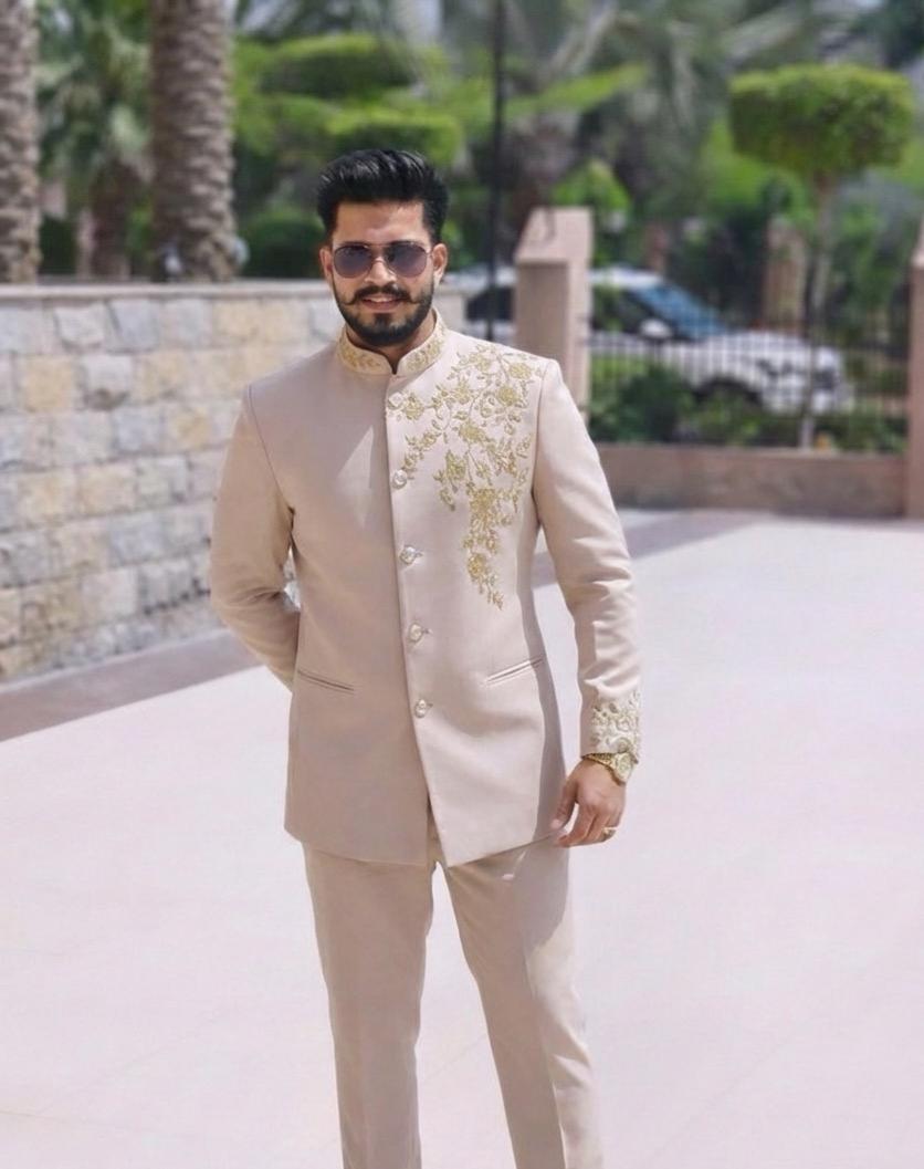Bandhgala Suit With Handwork