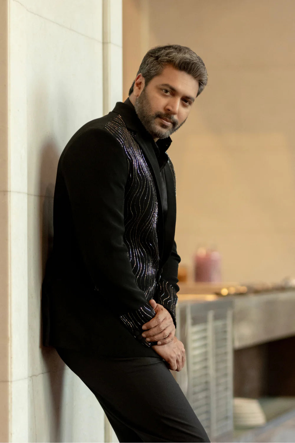 Black Suit With Handwork