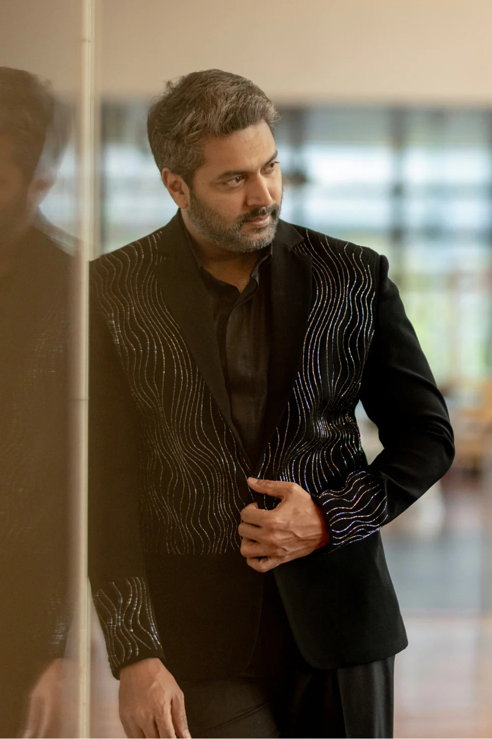 Black Suit With Handwork