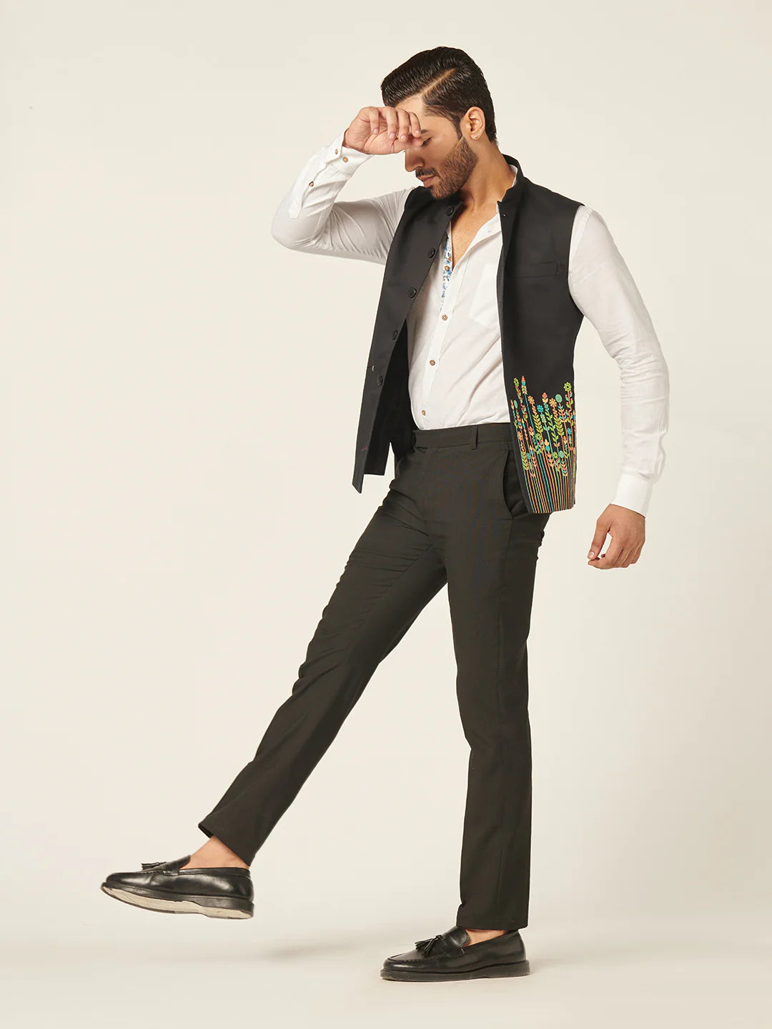 Nehru Jacket With Handwork