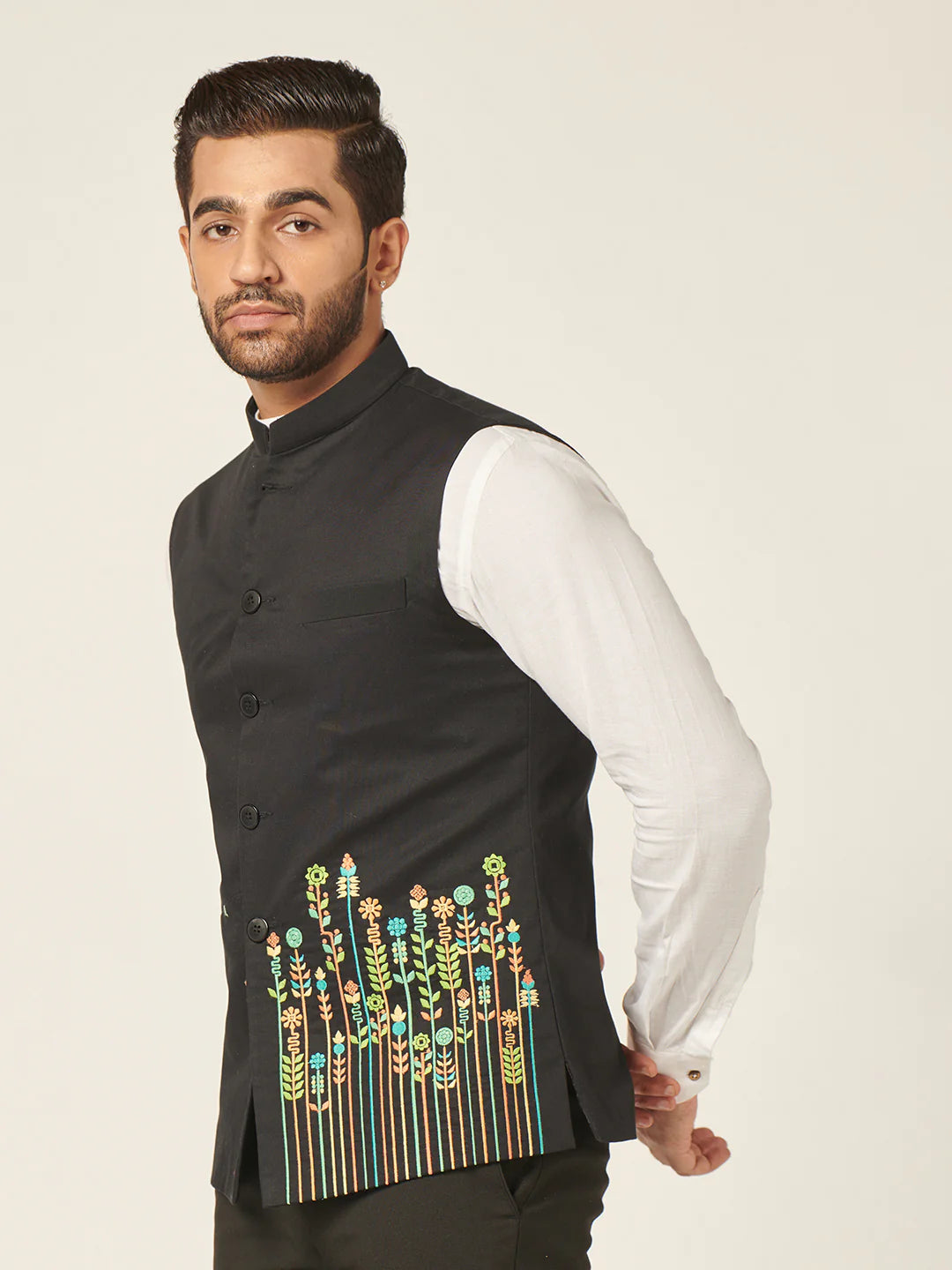 Nehru Jacket With Handwork