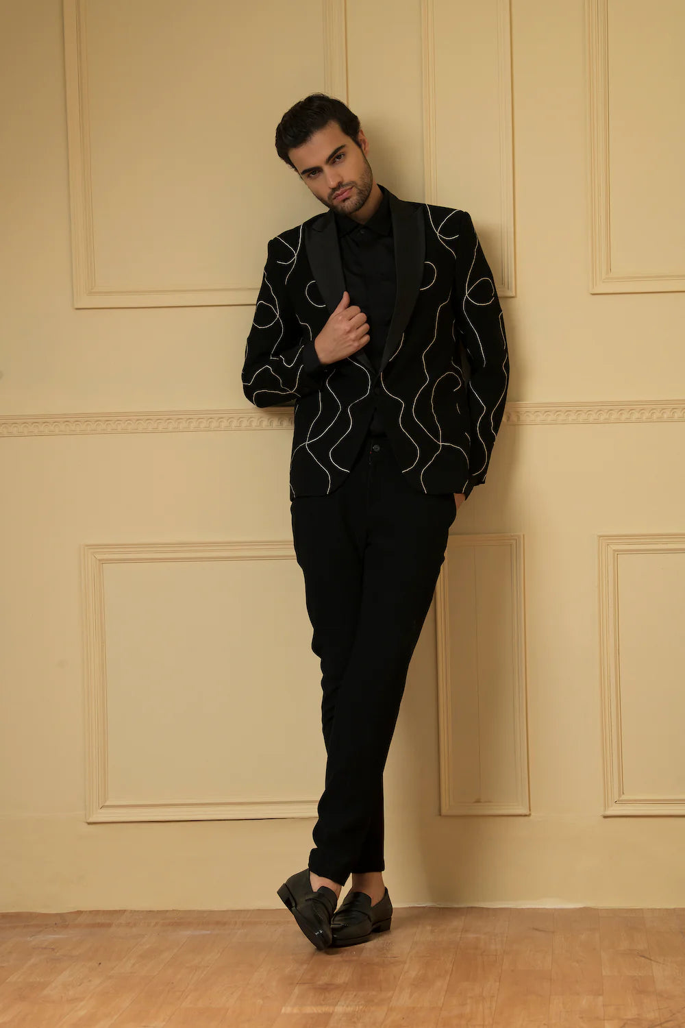 Black Suit With Handwork Coading
