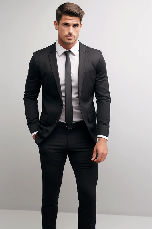 MEN'S BLACK BLAZER SUIT