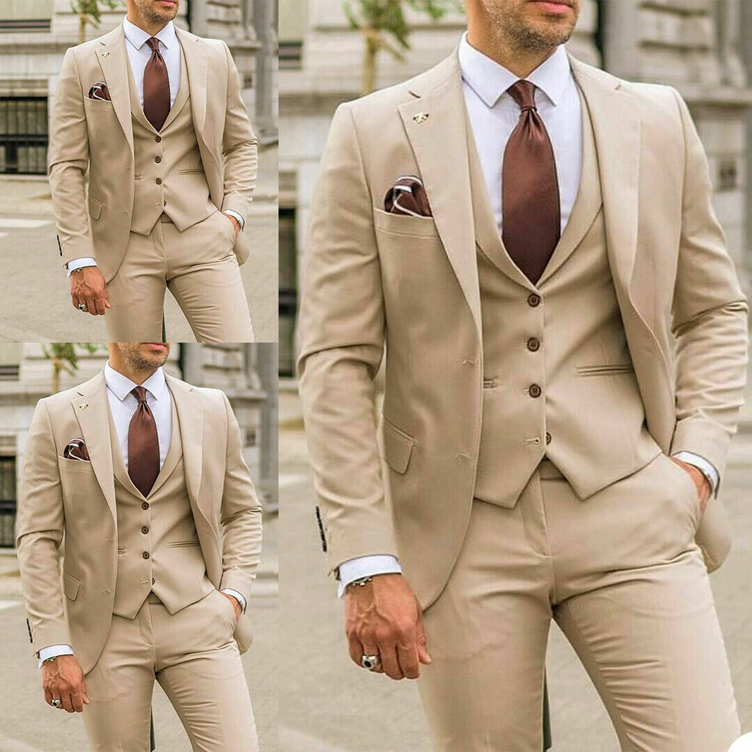 MEN'S CREAM BLAZER SUIT
