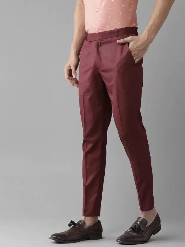 MEHROON FORMAL POLO FIT TROUSER