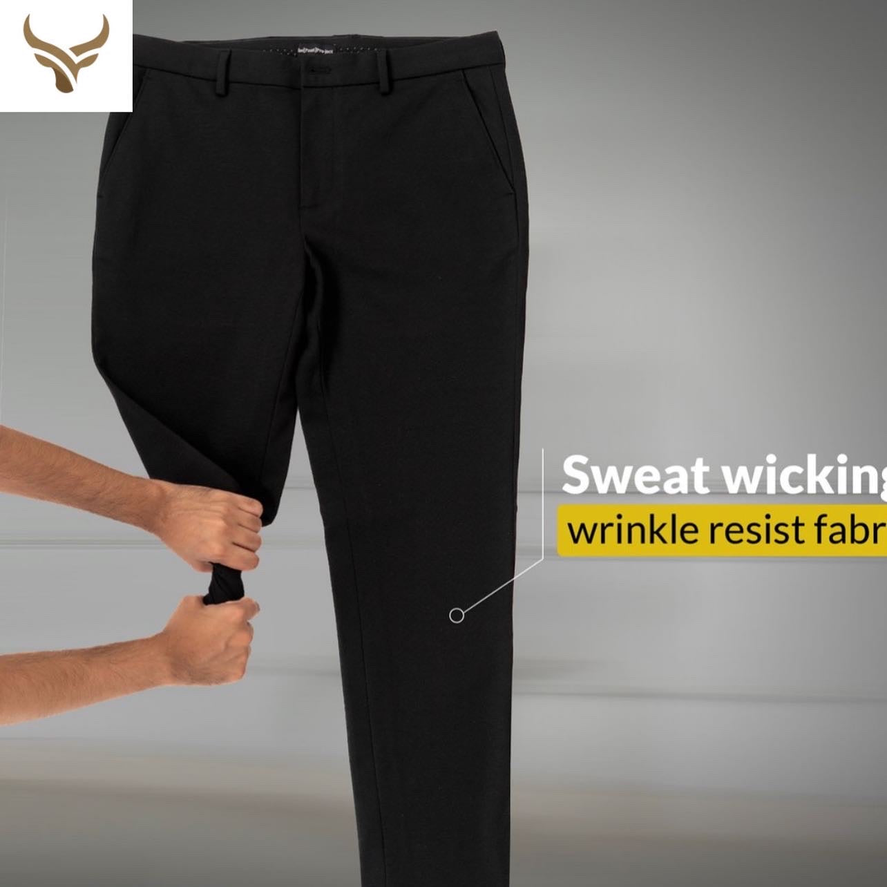 BLACK 4 WAY LYCRA TROUSER
