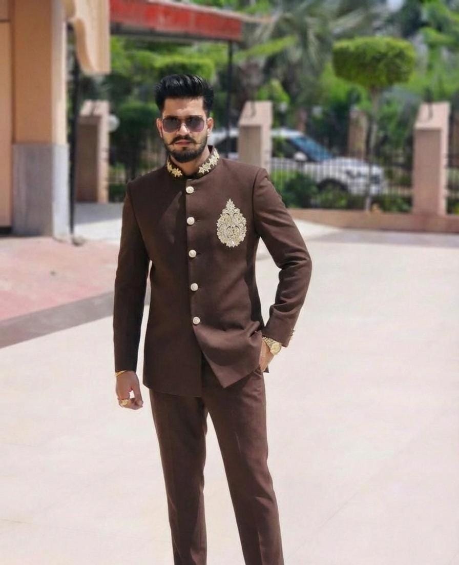 Bandhgala Suit With Handwork