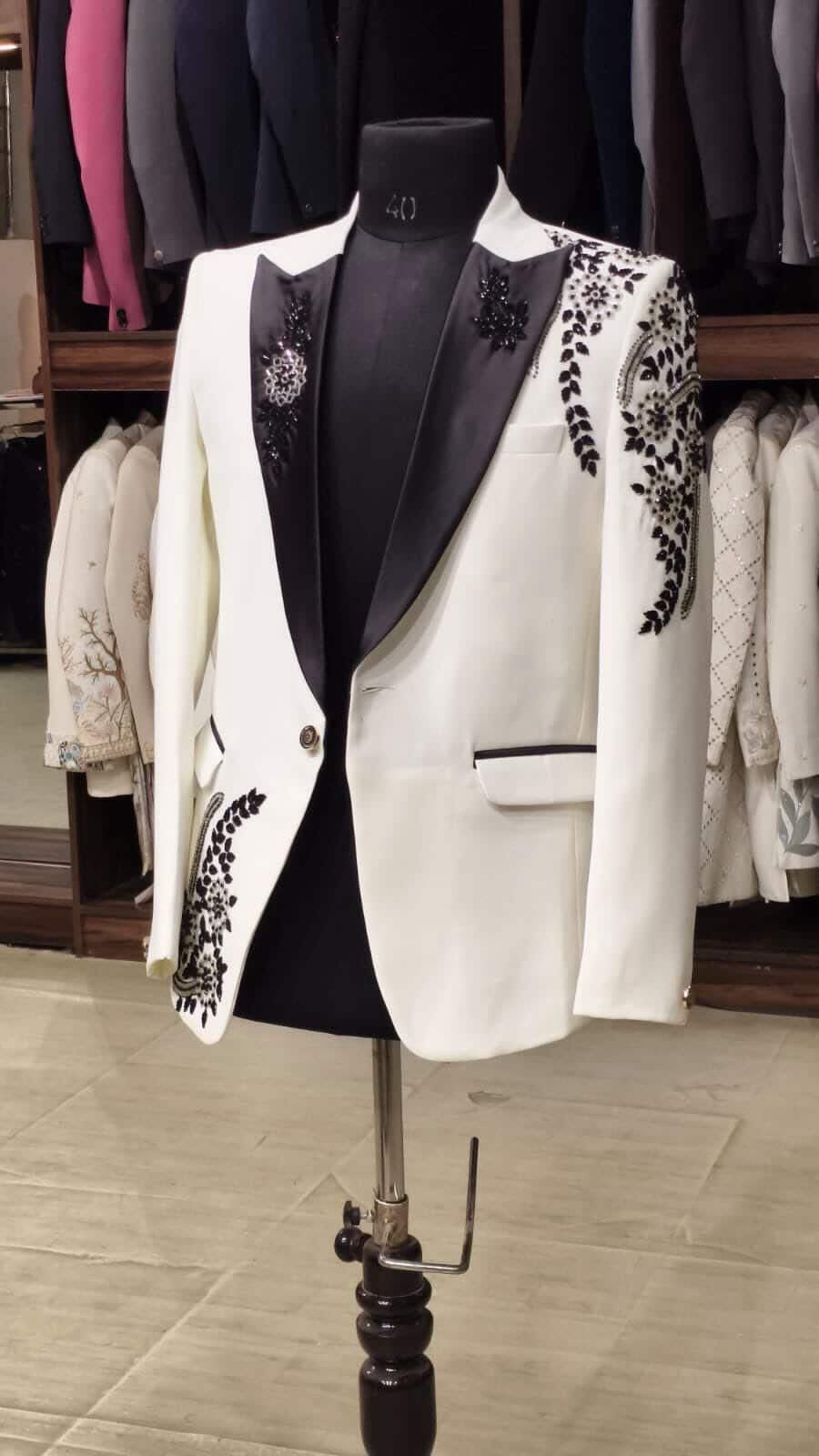 Full handwork suit Lachka fabric