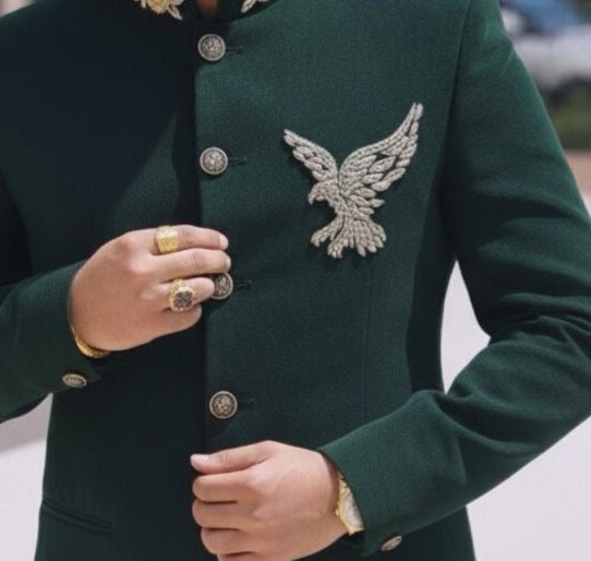 Bandhgala Suit With Handwork