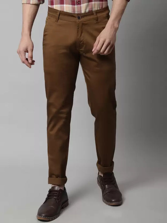 Dark Brown Lycra trousers