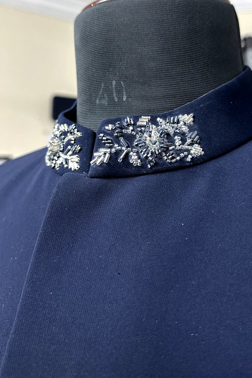 Blue Bandhgala With Handwork