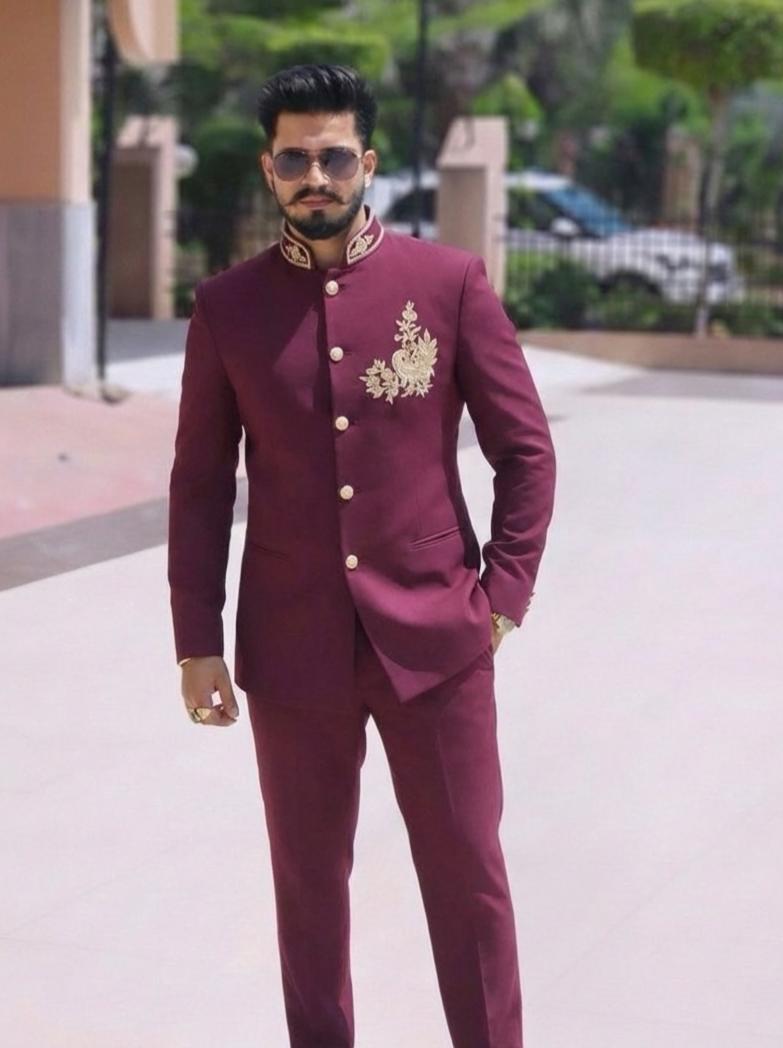 Bandhgala Suit With Handwork