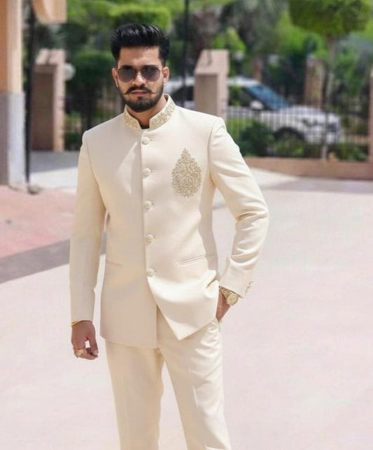 Bandhgala Suit With Handwork