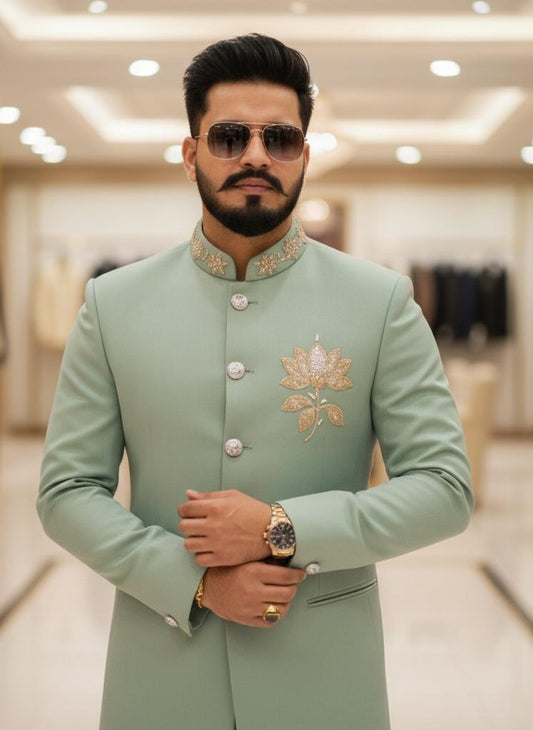 Bandhgala Suit With Handwork
