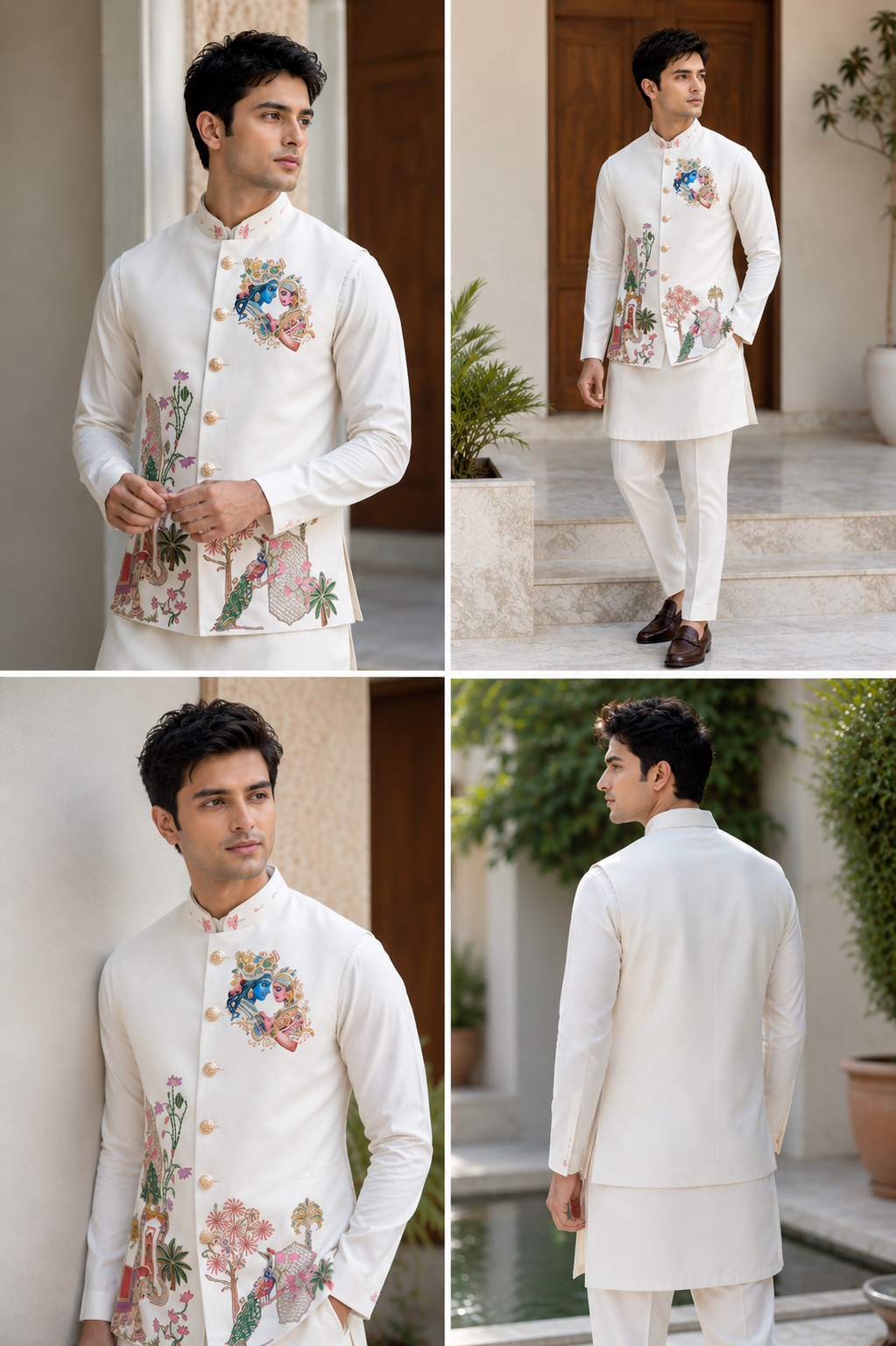 Handwork Jacket and kurta set