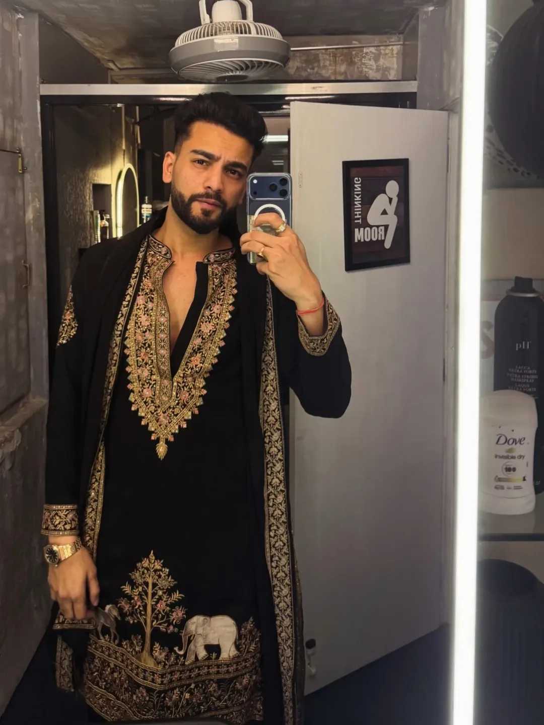 Handwork kurta with dupatta set