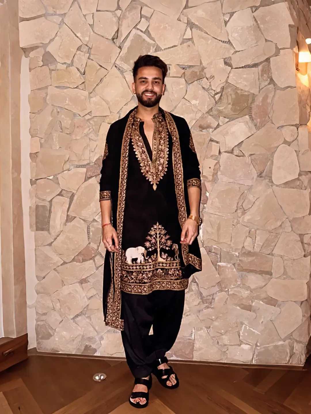 Handwork kurta with dupatta set