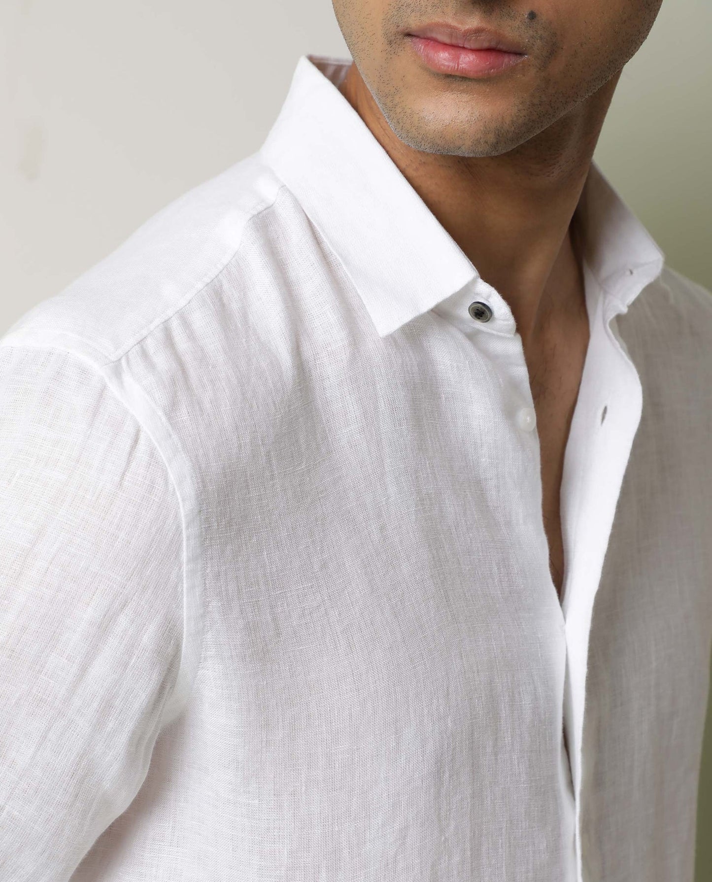 PREMIUM LINEN SHIRT WHITE full sleeve