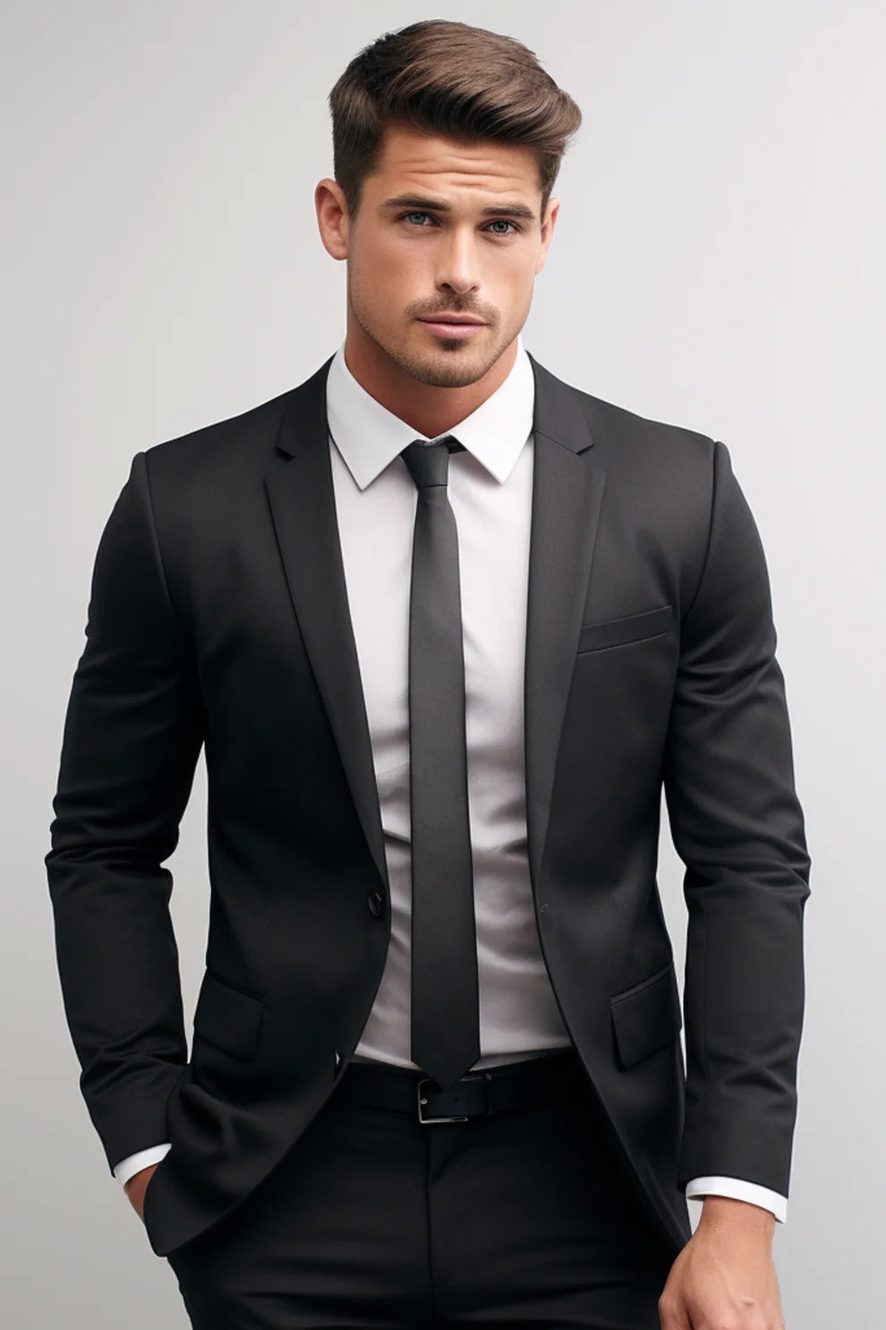 MEN'S BLACK BLAZER SUIT