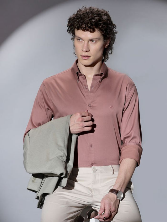 Pink Solid Shirt