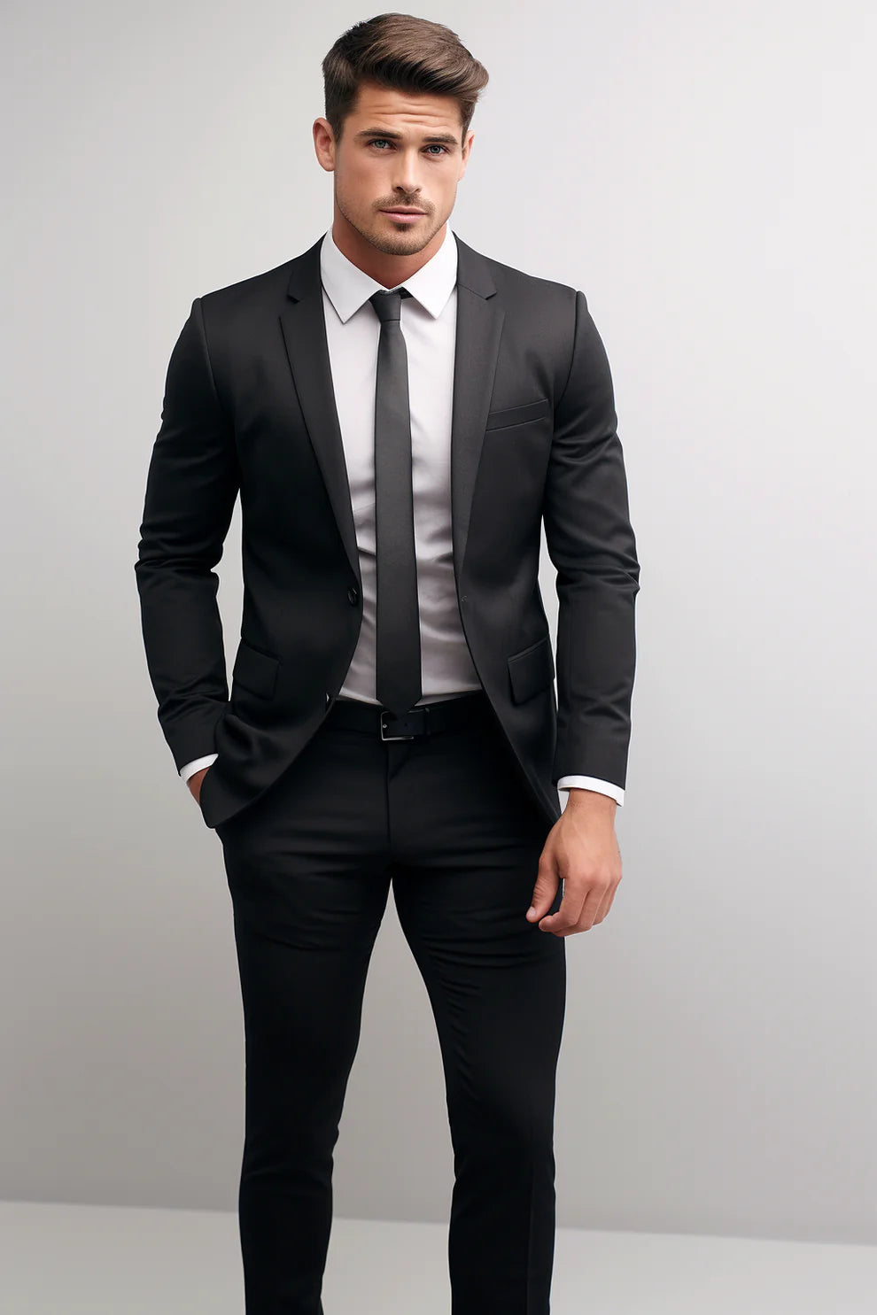 MEN'S BLACK BLAZER SUIT