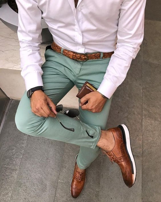 LIGHT GREEN FORMAL TROUSER