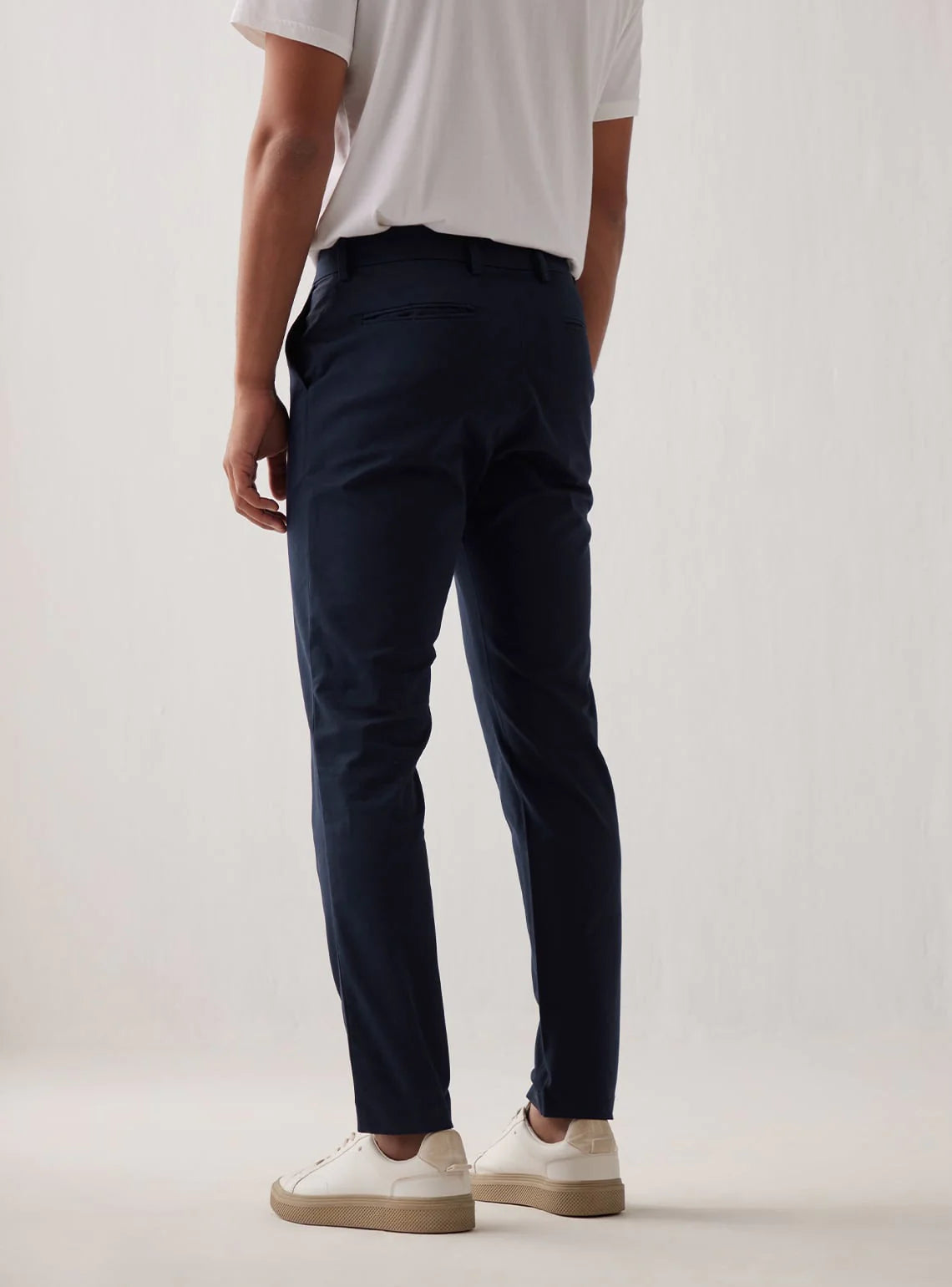 DARK BLUE COTTON CHINOS