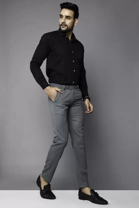 DARK GREY FORMAL TROUSER BLENDS TRENDZZ DARK GREY FORMAL TROUSER BLENDS TRENDZZ