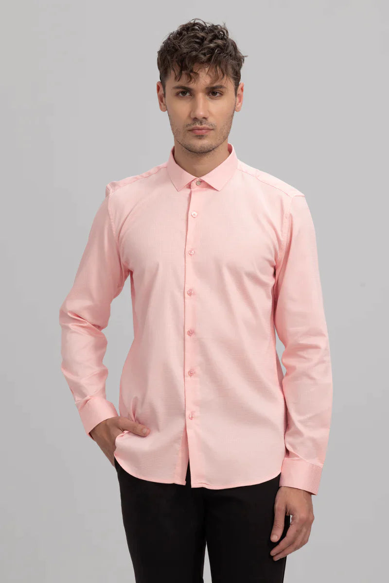 PINK SATIN SHIRT