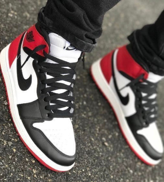 AF1 HIGH BLACK WHITE RED