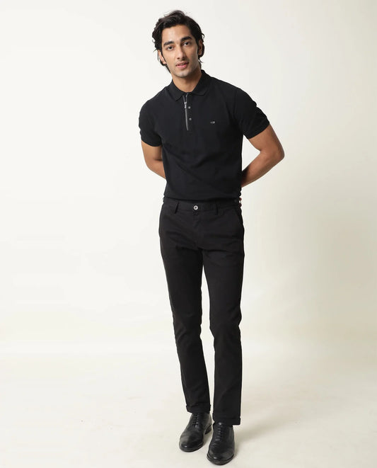 Premium black lycra trouser