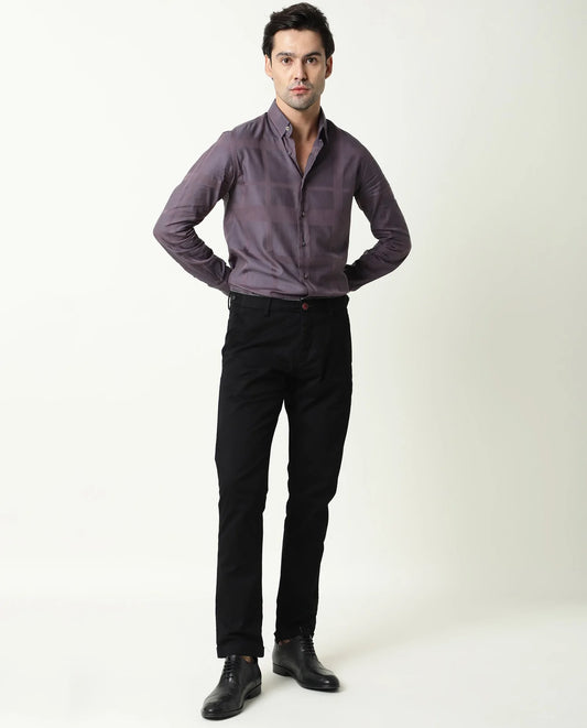 BLACK LYCRA TROUSER MENS